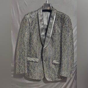 Size Medium - Thread & Stich Collection Black & Gold Blazer